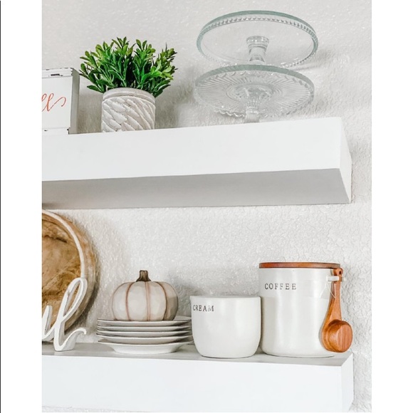 Hearth & Hand Stoneware Coffee Canister with Wood Lid & Scoop - Picture 6 of 6